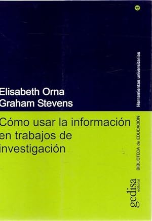 Seller image for Como usar la informacin para trabajos de investigacin . for sale by Librera Astarloa