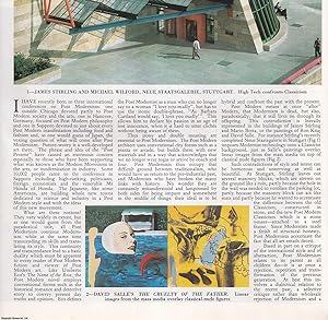 Seller image for Post Modern Art and Architecture: Post Modernism and the Different Strands of its Visual Culture. Several pictures and accompanying text, removed from an original issue of Country Life Magazine, 1985. for sale by Cosmo Books