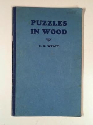 Imagen del vendedor de Puzzles in wood a la venta por Cotswold Internet Books