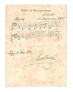 Immagine del venditore per Eigenh. musikalisches Albumblatt mit U. venduto da Eberhard Kstler Autographen&Bcher oHG