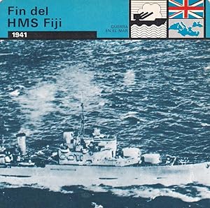 Seller image for FICHA GUERRA EN EL MAR: FIN DEL HMS FIJI. 1941 for sale by EL BOLETIN