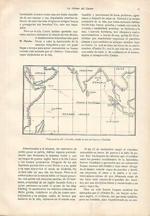 Imagen del vendedor de LAMINA 13699: Trayectoria del Ayesha desde la isla de Cocos a Hodeida a la venta por EL BOLETIN