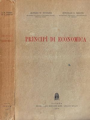 Bild des Verkufers fr Principi di economia zum Verkauf von Biblioteca di Babele