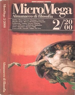 Bild des Verkufers fr MicroMega Almanacco di Filosofia - N. 2, maggio-giugno, 2000 zum Verkauf von Biblioteca di Babele