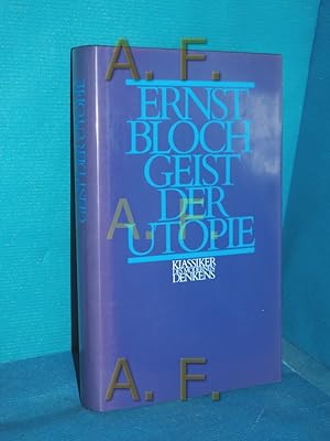 Bild des Verkufers fr Geist der Utopie (Klassiker des modernen Denkens) zum Verkauf von Antiquarische Fundgrube e.U.