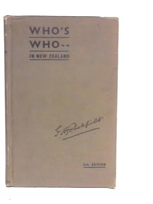 Imagen del vendedor de Who's Who in New Zealand a la venta por World of Rare Books