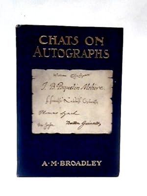 Imagen del vendedor de Chats on Autographs a la venta por World of Rare Books