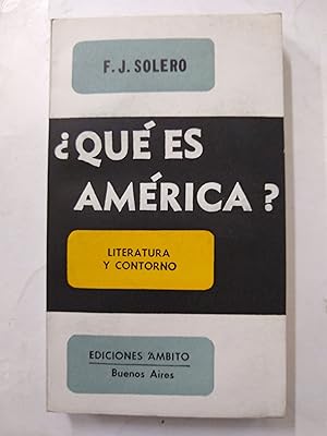 Seller image for Que es America? for sale by Libros nicos