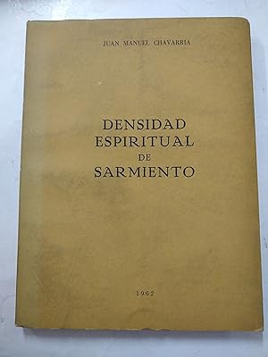 Imagen del vendedor de Densidad espiritual de Sarmiento a la venta por Libros nicos