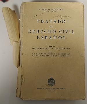 Imagen del vendedor de Tratado de derecho civil espaol. Tomo IV. Vol. II. a la venta por La Leona LibreRa