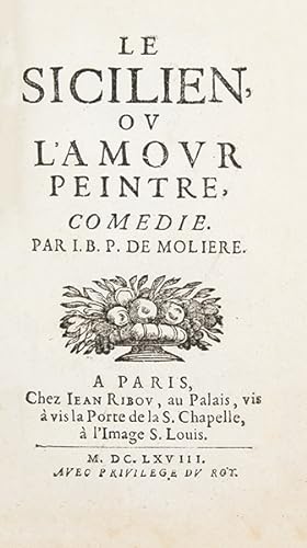 Seller image for Le Sicilien ou l'Amour peintre, comdie. for sale by Librairie HATCHUEL