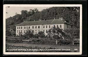 Bild des Verkufers fr Ansichtskarte Kirchschlag in der Buckligen Welt, Landwirtschaftliche Lehranstalt mit Strasse zum Verkauf von Bartko-Reher