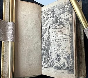 Latin antique book, rare 1634 | Petronii Arbitri Satyricon : cum uberioribus commentarij instar n...