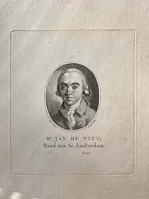 Original print, 1833 I Portret van patriot Jan de Witt (1755-1809) door Jan Kobell naar Smit.
