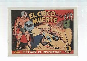 Bild des Verkufers fr Facsimil: Titan el invencible numero 1: El circo de la muerte zum Verkauf von El Boletin