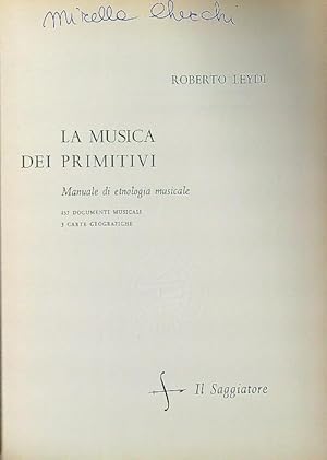 La musica dei primitivi