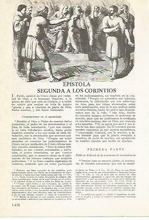 Bild des Verkufers fr LAMINA 14596: Epistola segunda a los corintios zum Verkauf von EL BOLETIN