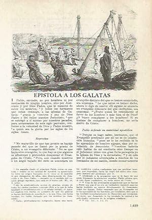 Bild des Verkufers fr LAMINA 14597: Epistola a los galatas zum Verkauf von EL BOLETIN