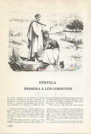 Bild des Verkufers fr LAMINA 14593: Epistola a los corintios zum Verkauf von EL BOLETIN
