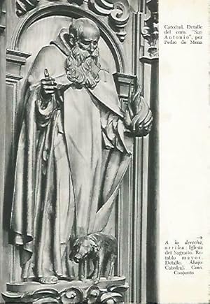 Bild des Verkufers fr LAMINA 14356: San Antonio, de Pedro de Mena. Catedral de Malaga zum Verkauf von EL BOLETIN