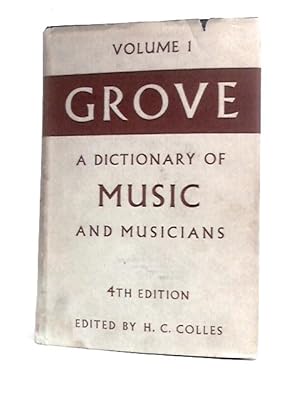 Imagen del vendedor de Grove's Dictionary of Music and Musicians a la venta por World of Rare Books