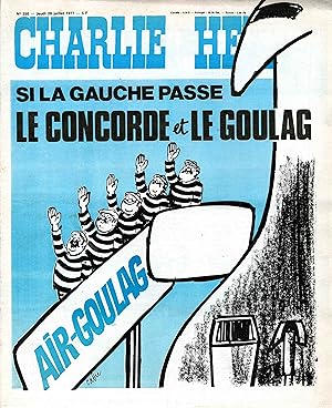 "CHARLIE HEBDO N°350 du 28/7/1977" CABU : AIR-GOULAG