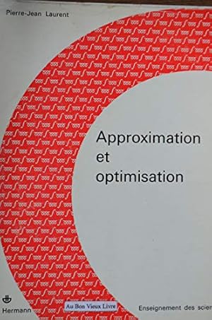 Image du vendeur pour Approximation et optimisation mis en vente par Ammareal