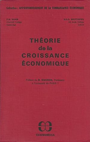 Seller image for Thorie de la croissance conomique for sale by Ammareal