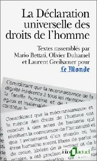 La D?claration universelle des droits de l'homme - Collectif