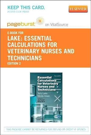 Image du vendeur pour Essential Calculations for Veterinary Nurses and Technicians - Elsevier eBook on Vitalsource (Retail Access Card) (Hardcover) mis en vente par CitiRetail