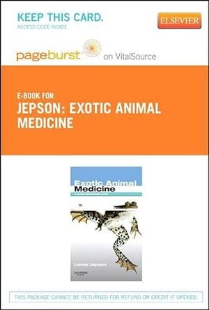 Image du vendeur pour Exotic Animal Medicine - Elsevier eBook on Vitalsource (Retail Access Card) (Hardcover) mis en vente par CitiRetail