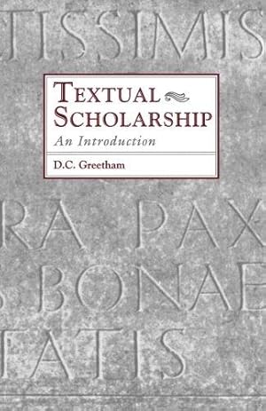 Seller image for Textual Scholarship: An Introduction (Garland reference library of the humanities) for sale by WeBuyBooks