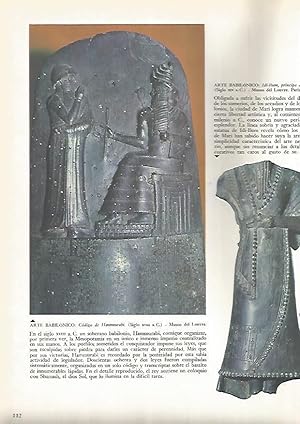 Seller image for LAMINA 15865: Codigo de Hammurabi e Idi Ilum, principe de Mari for sale by EL BOLETIN