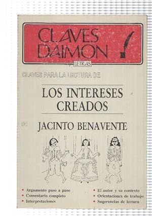 Bild des Verkufers fr Claves para la lectura de Los intereses Creados (numerado 2 en trasera) zum Verkauf von El Boletin