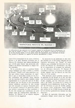 Imagen del vendedor de LAMINA 16194: Trayectoria prevista del cohete Mariner II a la venta por EL BOLETIN