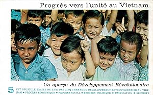 Seller image for Progrs Vers L'Unit Au Vietnam (Un Aperu Du Dveloppement Rvolutionaire, Heft 5) [mit Abbildungen von Fotos] for sale by Schueling Buchkurier