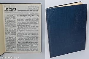 Seller image for In fact; an antidote for falsehood in the daily press. Vol. 12, no. 1 (no. 235), October 8, 1945 to Vol. 12, no. 26 (no. 286), April 1, 1946 for sale by Bolerium Books Inc.