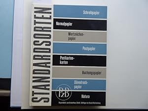 Standardsorten (Hauptmusterbuch über Papiere). Schreibpapier - Normalpapier - Wertzeichenpapier -...