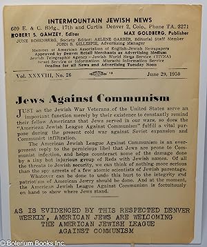 Intermountain Jewish news, vol. xxxviii, no. 26 (June 29, 1950)