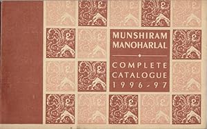 Munshiram Manoharlal : Complete Catalogue 1996 - 1997.