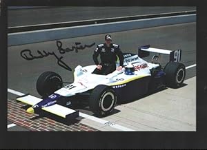 Buddy Lazier Indy Car #91 Photo Posed By Car In Pits 2008-Autographed-Size is about 6 x 4-VF