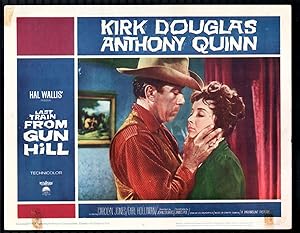 Seller image for Last Train from Gun Hill 11'x14' Lobby Card #4 Anthony Quinn Carolyn Jones Western for sale by DTA Collectibles