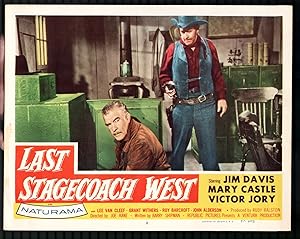 Last Stagecoach West 11'x14' Lobby Card #2 John Alderson Jim Davis Western