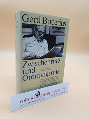 Bild des Verkufers fr Zwischenrufe und Ordnungsrufe zu Fragen d. Zeit zum Verkauf von Roland Antiquariat UG haftungsbeschrnkt