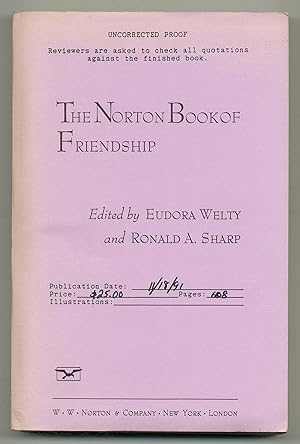 Bild des Verkufers fr The Norton Book of Friendship zum Verkauf von Between the Covers-Rare Books, Inc. ABAA