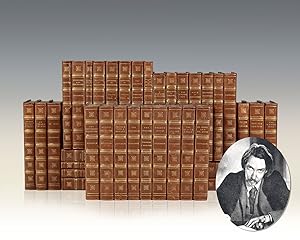 Imagen del vendedor de The Works of Robert Louis Stevenson. [with] The Letters of Robert Stevenson. [Including Treasure Island, a la venta por Raptis Rare Books