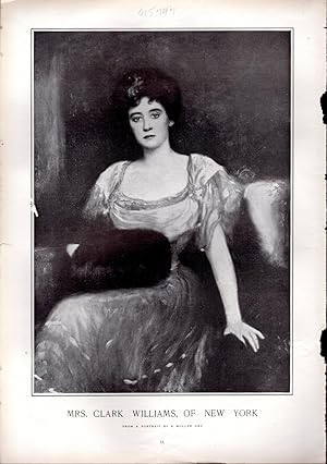 Immagine del venditore per ENGRAVING: "Mrs. Clark Williams, of New York".engraving from Harper's Weekly, May 15, 1909 venduto da Dorley House Books, Inc.