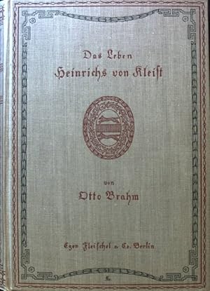 Imagen del vendedor de Das Leben Heinrichs von Kleist. a la venta por books4less (Versandantiquariat Petra Gros GmbH & Co. KG)