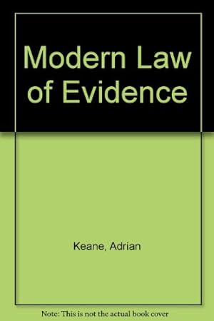 Bild des Verkufers fr Modern Law of Evidence zum Verkauf von WeBuyBooks