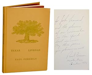 Immagine del venditore per Texas Liveoak (Signed First Edition) venduto da Jeff Hirsch Books, ABAA